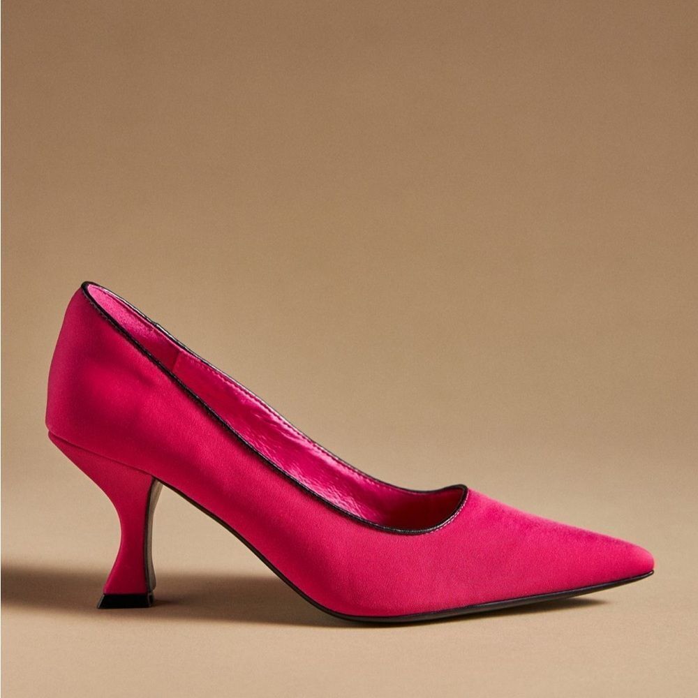 Pink Pointed Toe Stiletto Heels - Picture 2 of 8